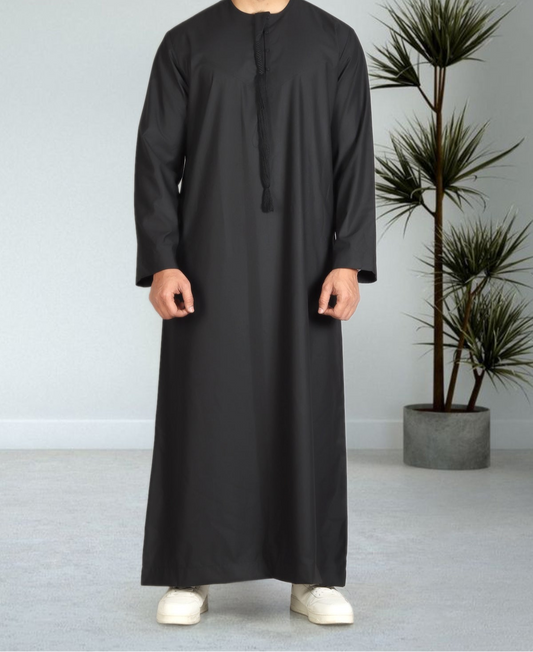 Black Emirati Thobe Kids