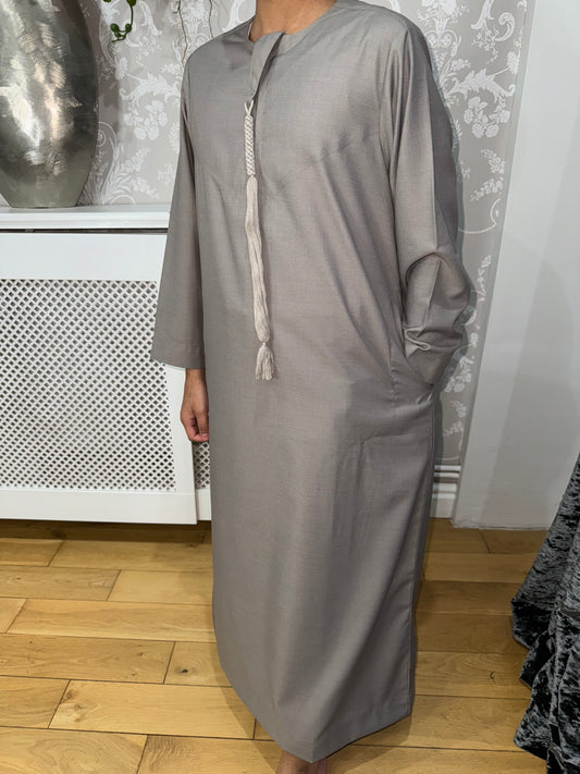 Seal Matte Omani Thobe for Kids