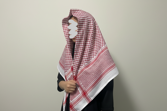 Red and White Shemagh Scarf Kid’s