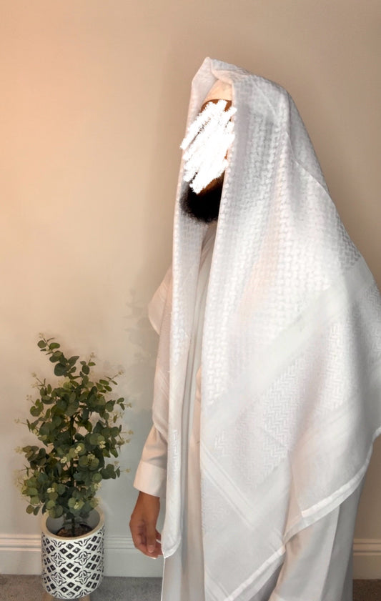 White Shemagh Scarf Men’s