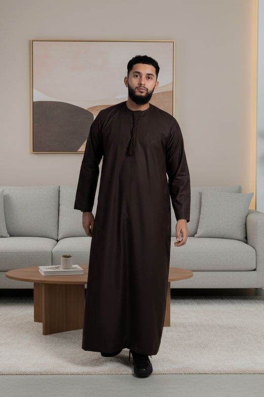 Brown Matte Omani Thobe
