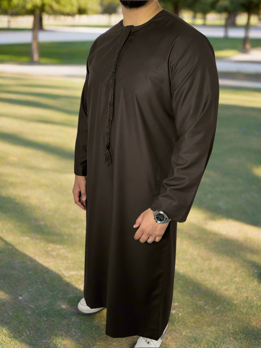 Brownie Matte Omani Thobe