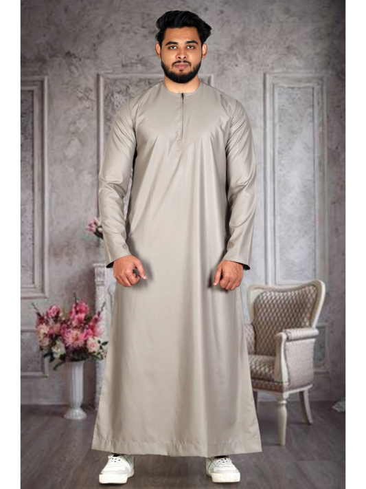 Beige Matte Omani Thobe