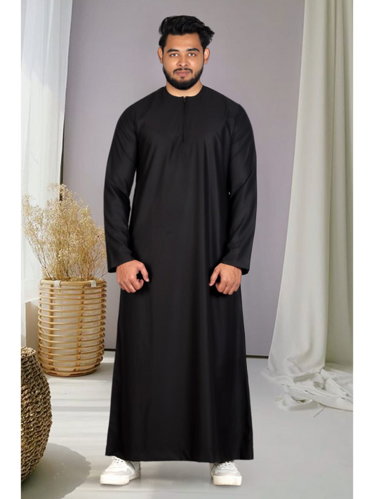 Black Matte Omani Thobe