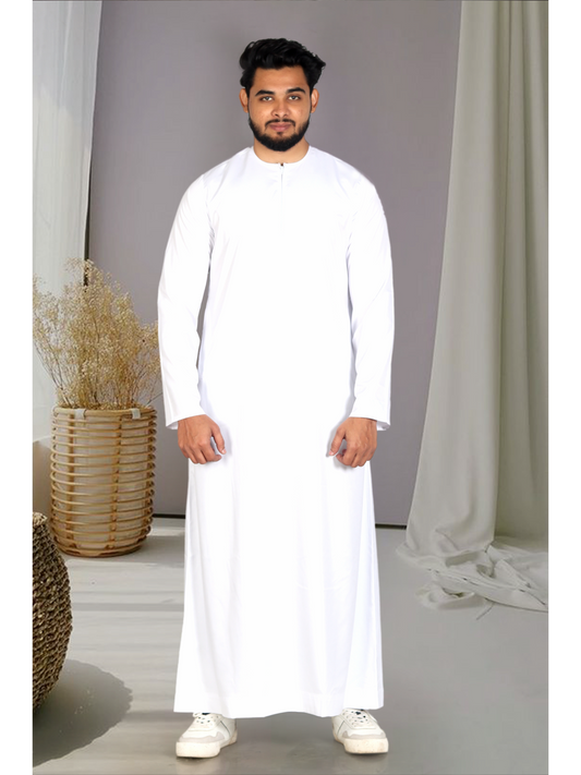 White Matte Omani Thobe